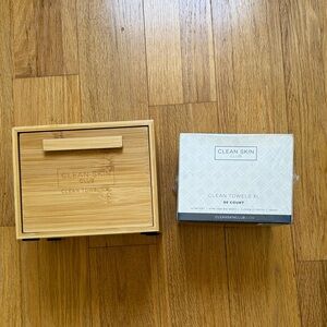Clean Skin Club Bamboo Box and Towels Set